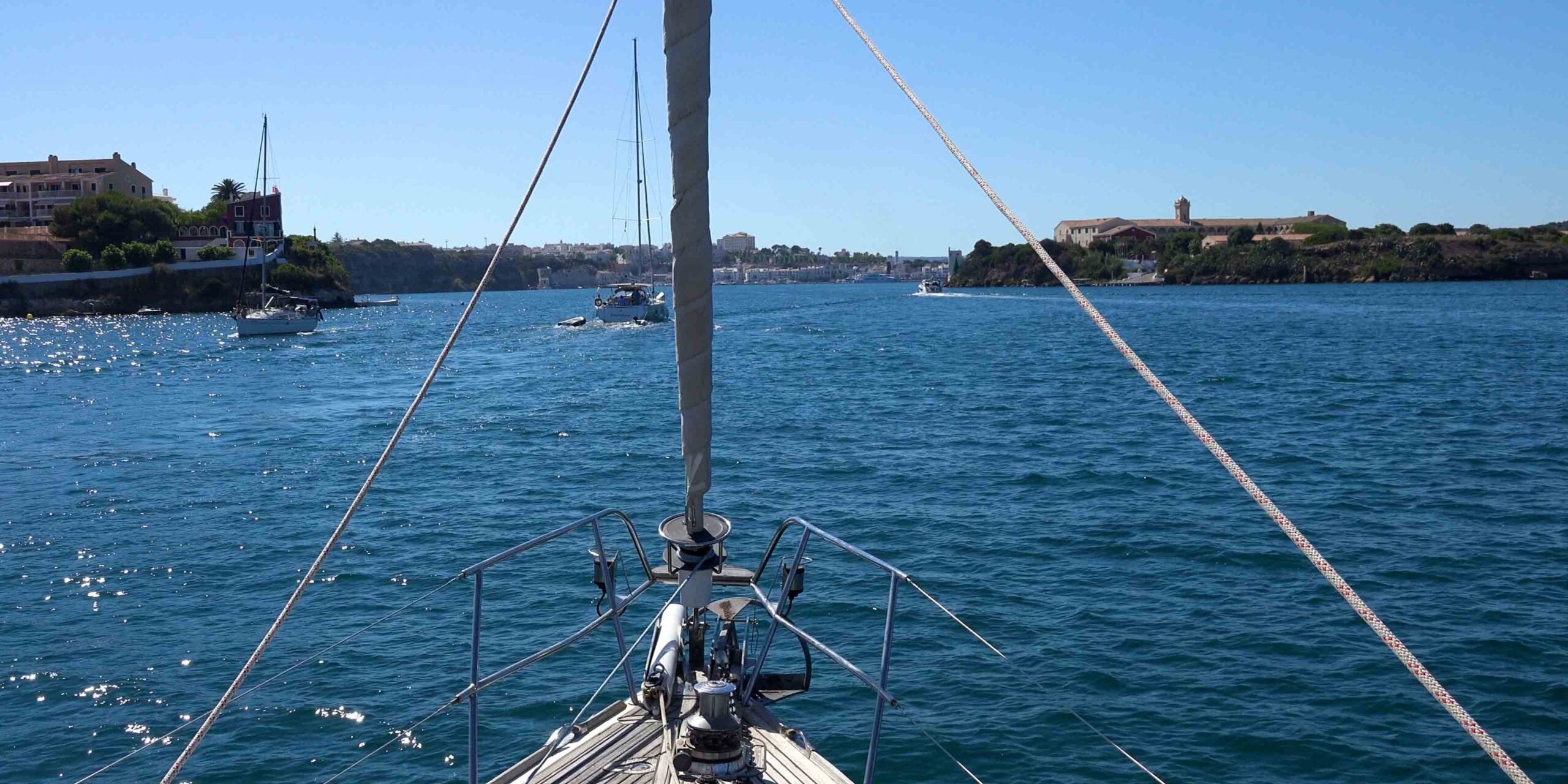 Mahon Menorca Spain dock and anchor
