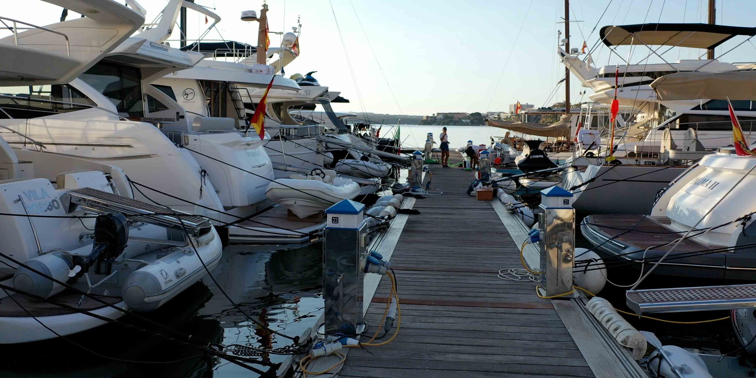 Mahon Menorca Spain dock and anchor
