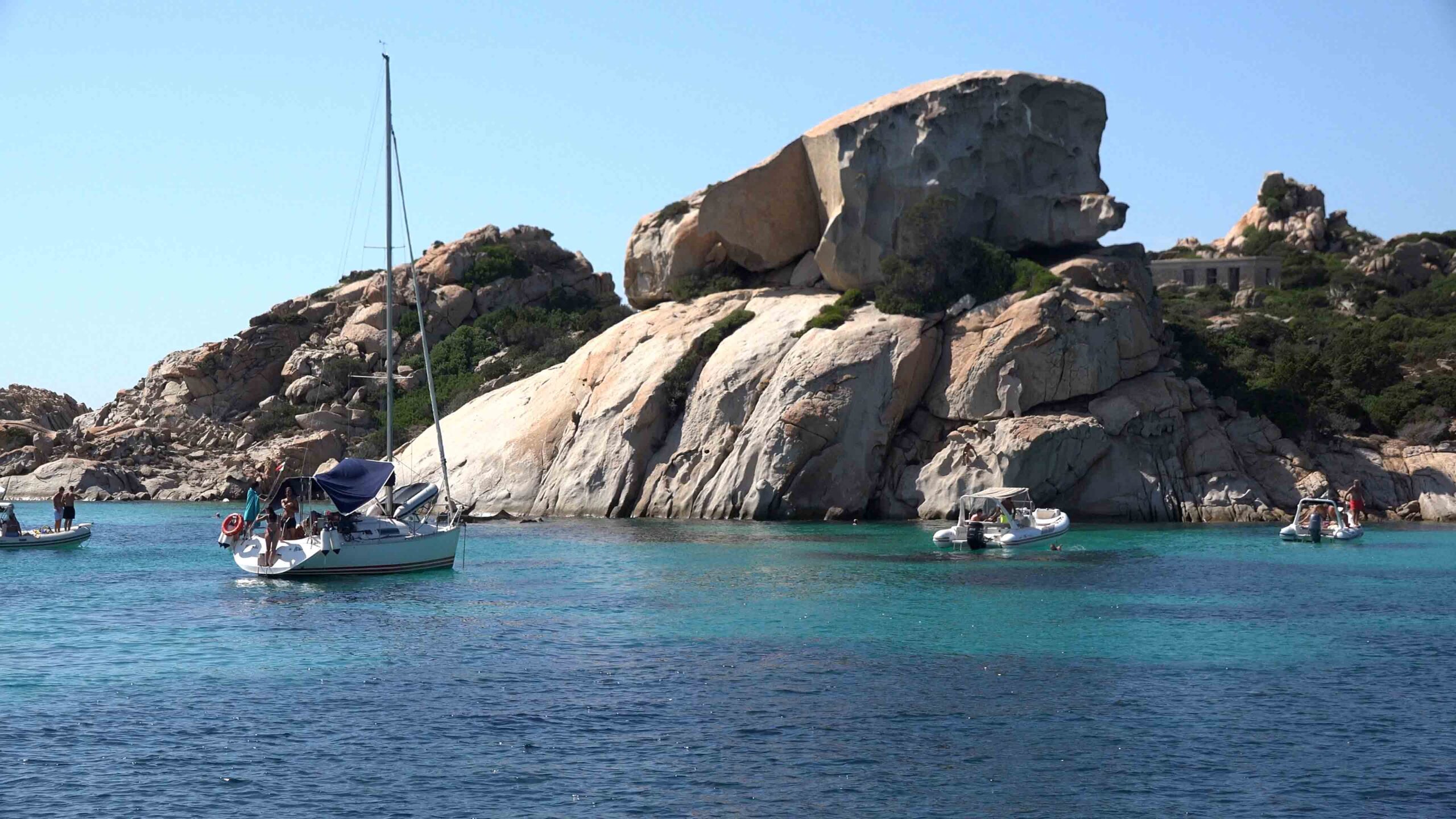 Best anchorage Cala Corsara Spargi La Maddalena Italy
