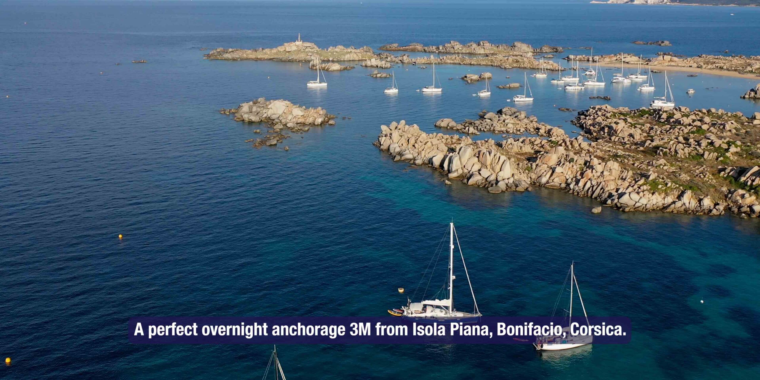 The Best overnight anchorage in Bonifacio Îles Lavezzi Corsica 