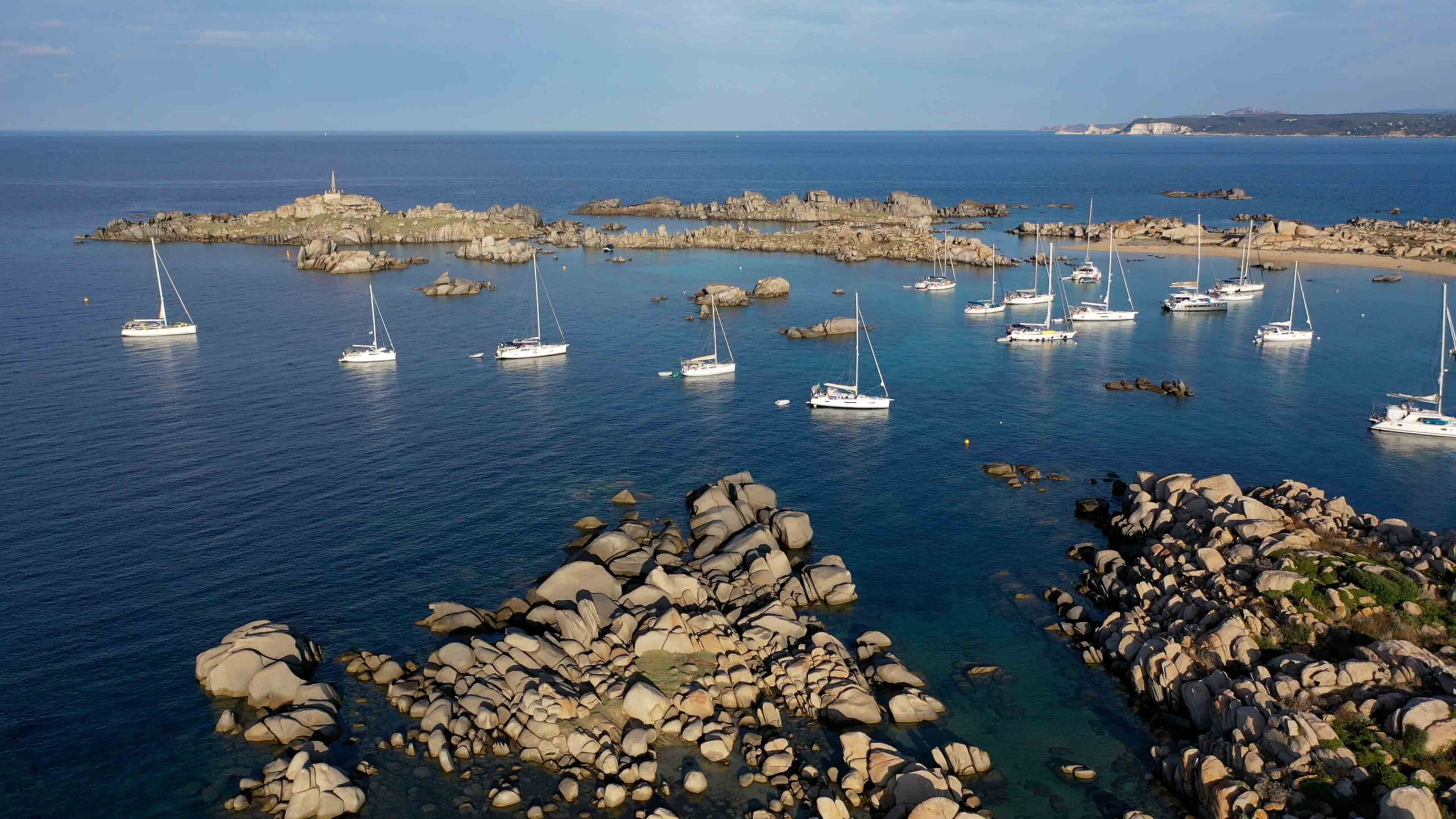 The Best overnight anchorage in Bonifacio Îles Lavezzi Corsica 