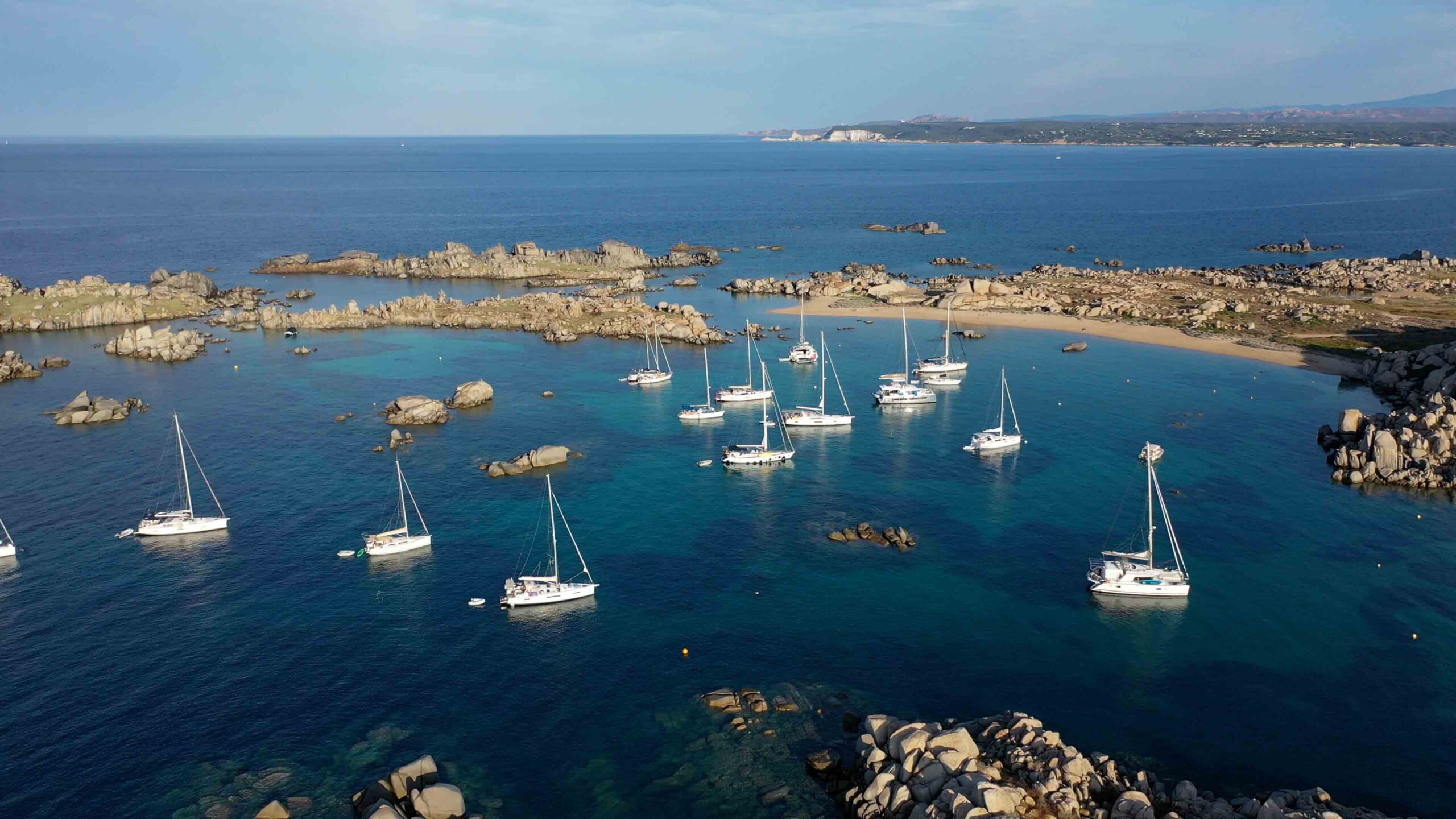 The Best overnight anchorage in Bonifacio Îles Lavezzi Corsica 