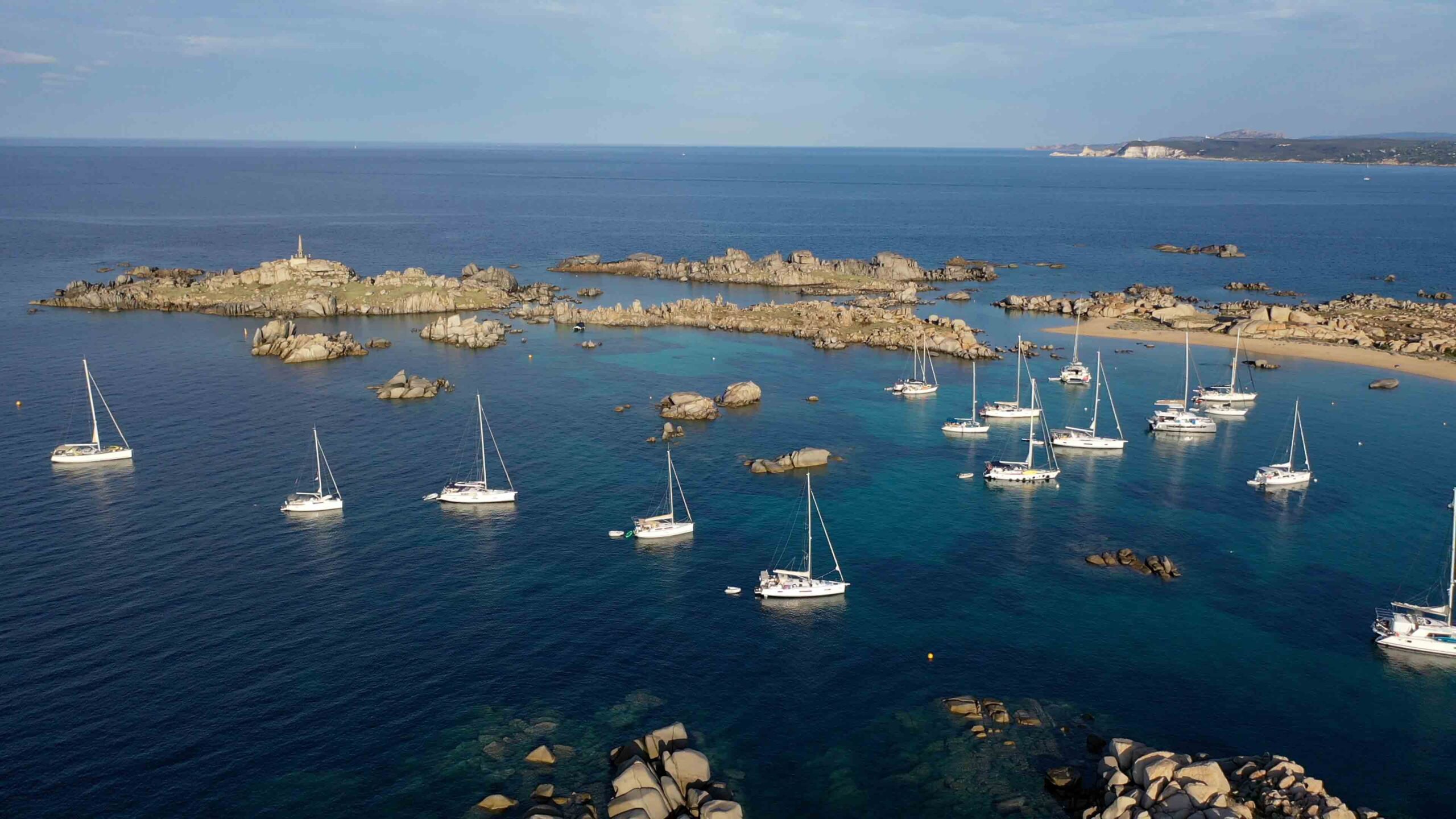 The Best overnight anchorage in Bonifacio Îles Lavezzi Corsica 