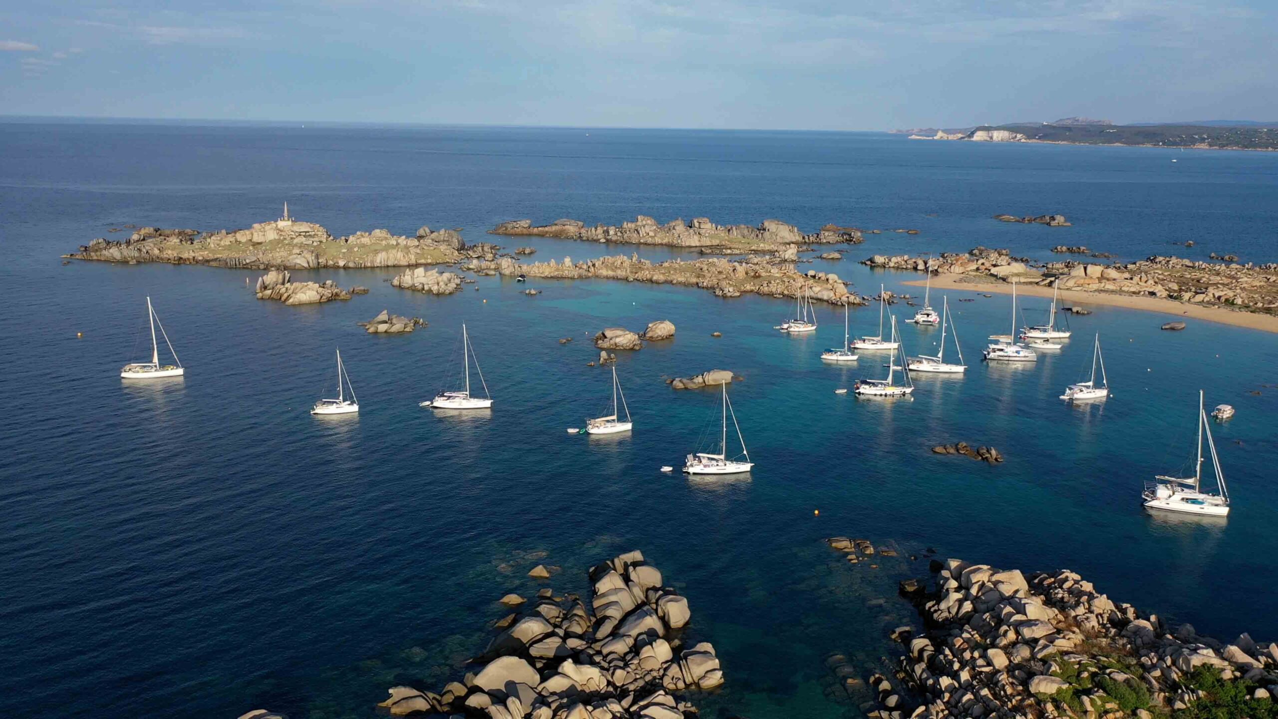 The Best overnight anchorage in Bonifacio Îles Lavezzi Corsica 