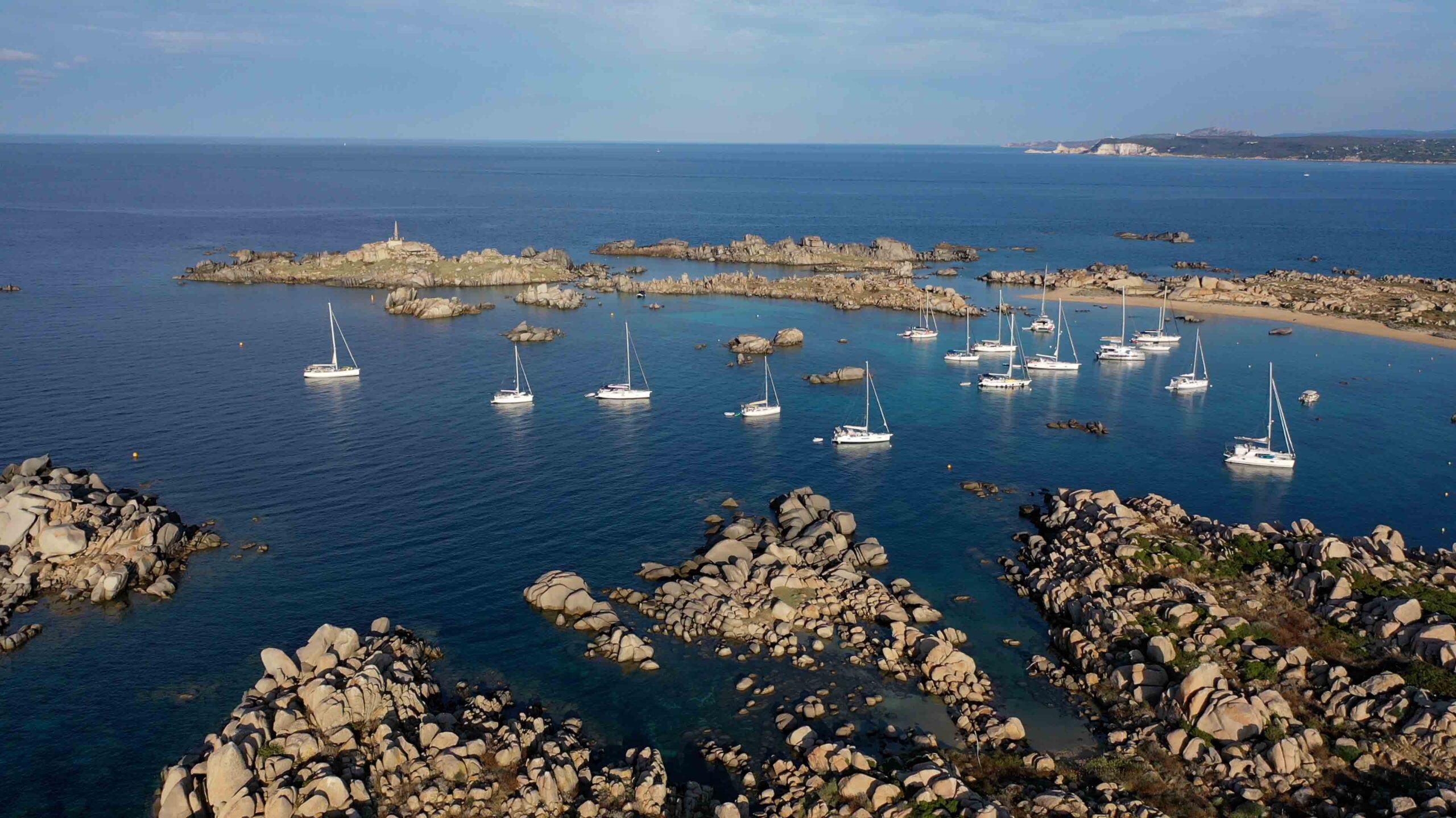 The Best overnight anchorage in Bonifacio Îles Lavezzi Corsica 