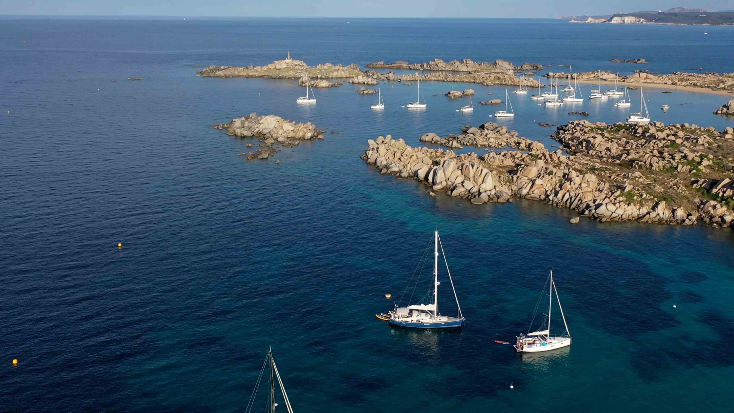 The Best overnight anchorage in Bonifacio Îles Lavezzi Corsica 