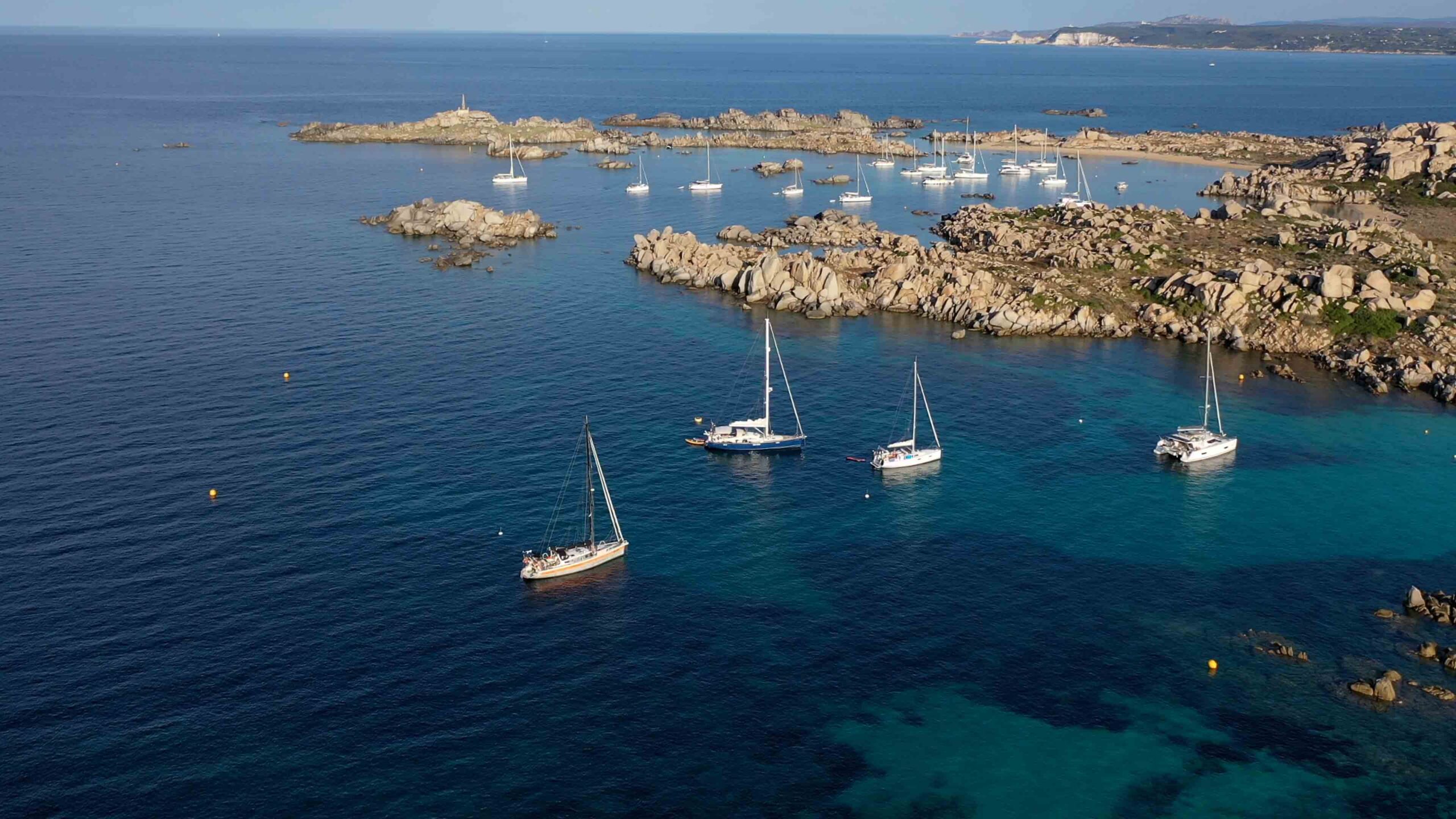 The Best overnight anchorage in Bonifacio Îles Lavezzi Corsica 