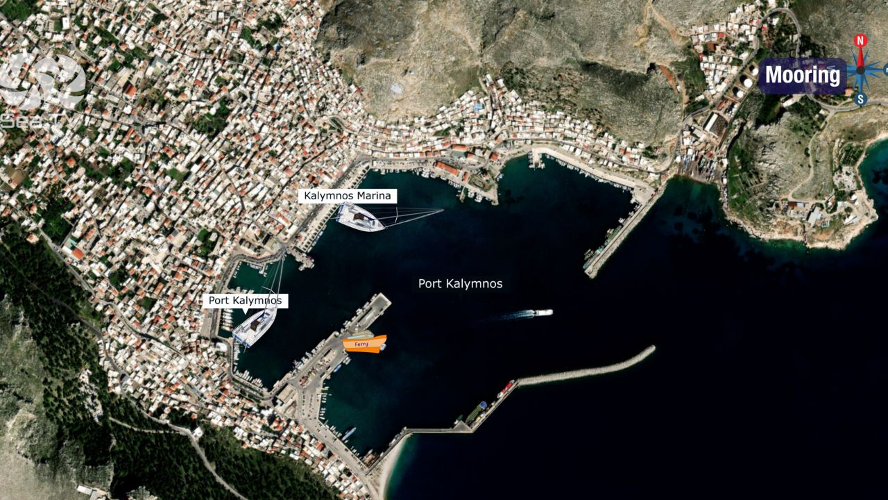 Kalymnos port and Marina- Visual Pilot