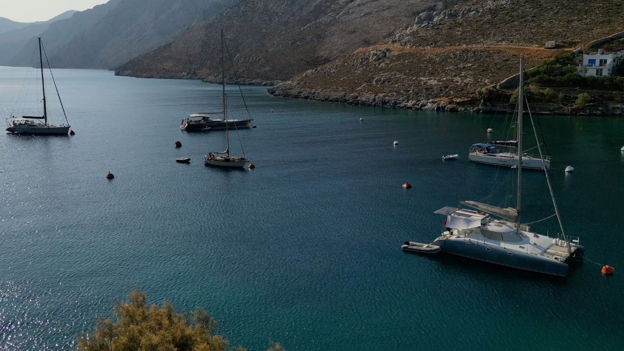 Palionisos Bay Kalymnos Island, Dodecanese, Greece.