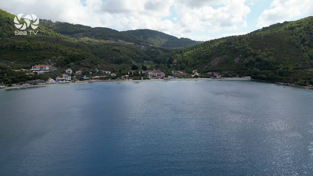 Limnonari Beach best anchorages Skopelos greece