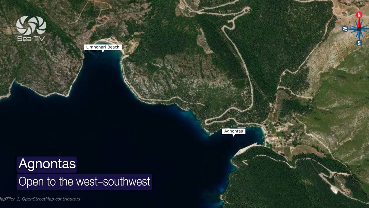 Port Agnontas (Bay Agnontas) best anchorages Skopelos Greece